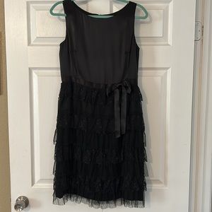 Cynthia Howie Silk and Lace Cocktail Dress